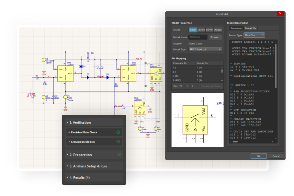 Figure 3: Altium Designer provides a dedicated environment for setting up and running SPICE simulations within its PCB design workflow (Source: Altium).